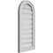 Ekena Millwork Round Top Surface Mount PVC Gable Vent: Functional, w/ 2"W x 1-1/2"P Brickmould Frame, 14"W x 30"H GVPRT14X3002SF - alternate 4